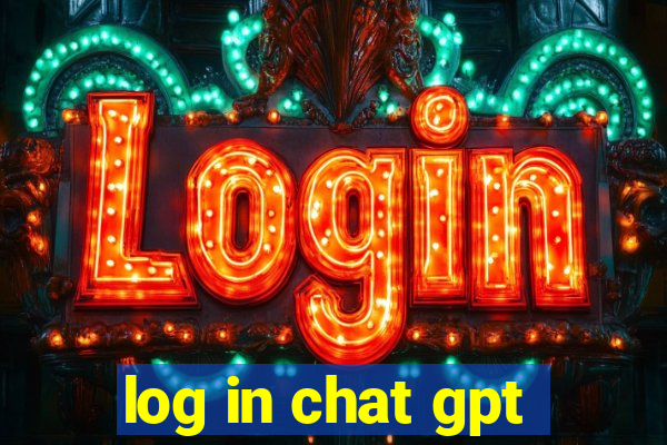 log in chat gpt